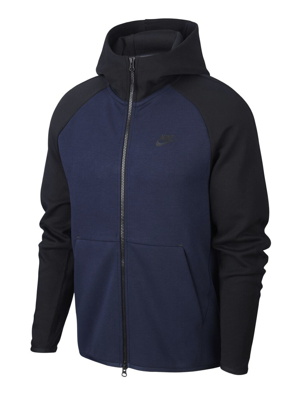 nike tech fleece blue and black